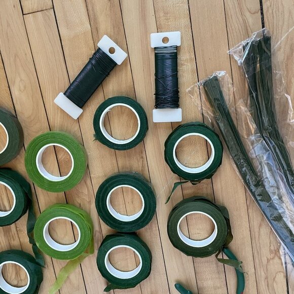 Floral tools bouquet making green flower tape wire wirecutters creative wedding - Picture 9 of 9